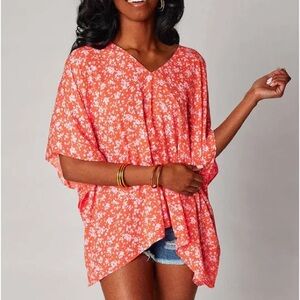 Buddy Love North Tunic Coral and Pink Floral